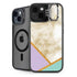 Angled Marble iPhone 15 Kickstand Case